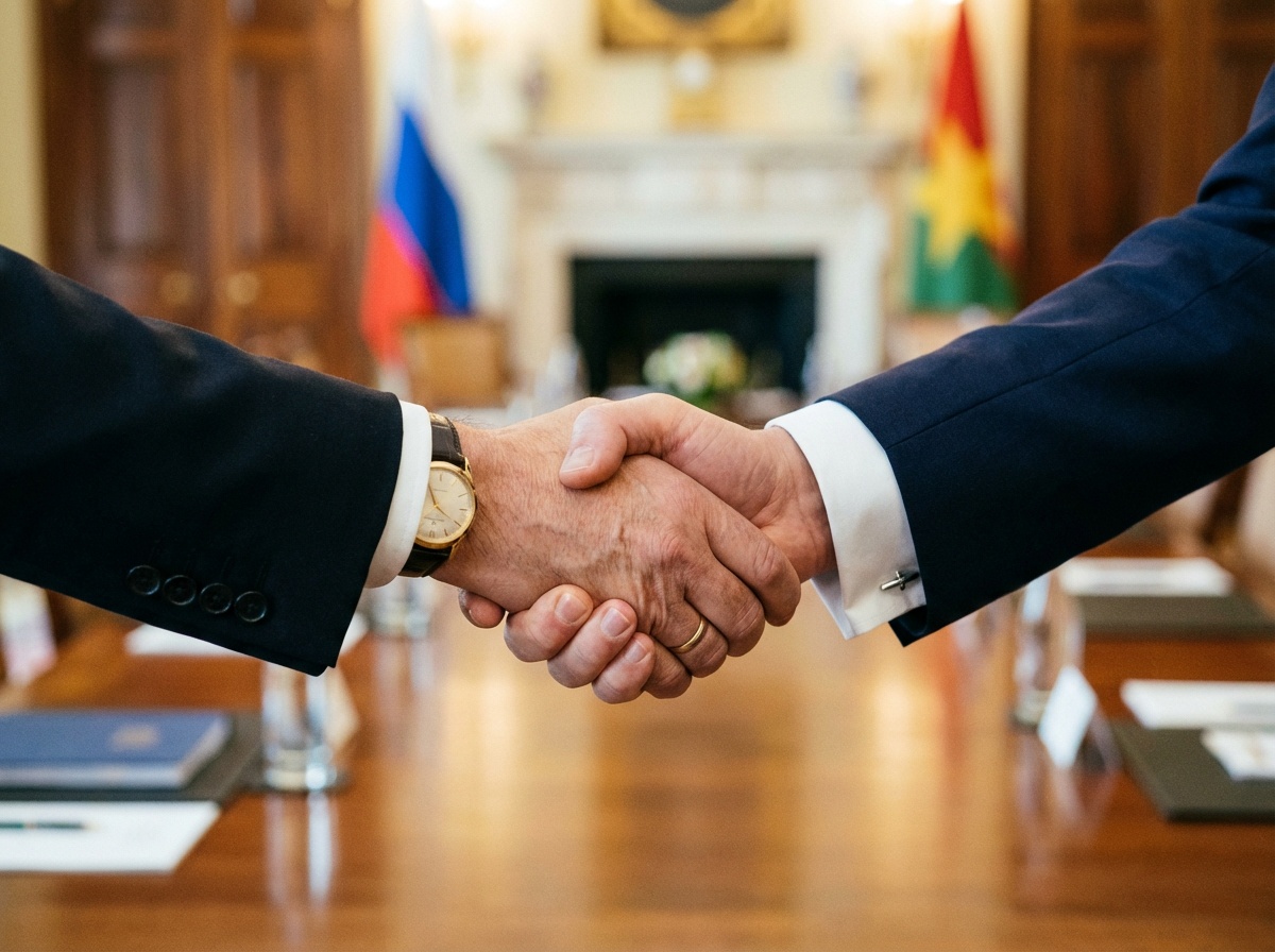 Diplomatic handshake